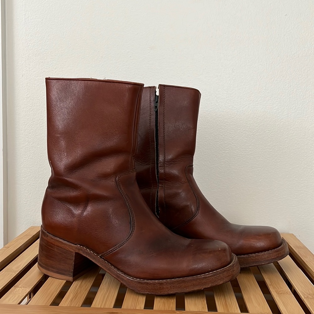 Vintage square toe boots